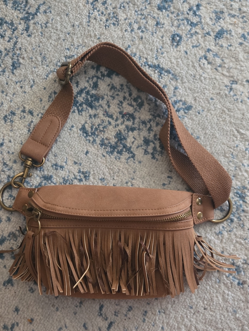 Universal Thread Brown Fringed Crossbody Bag
